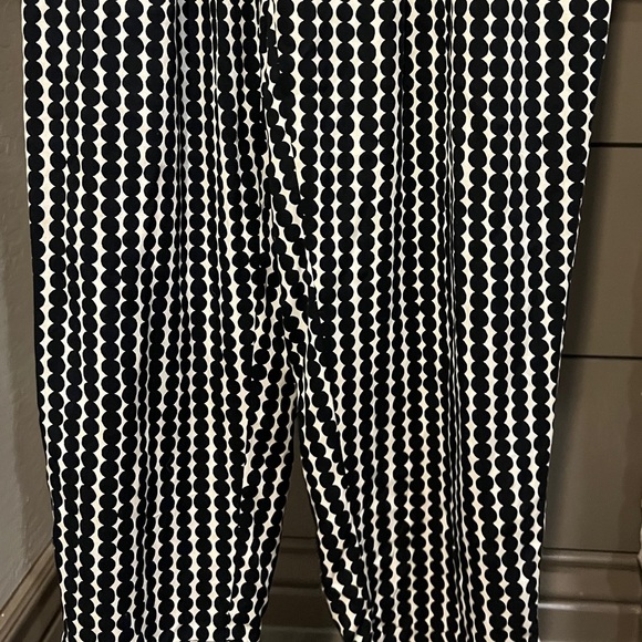 Marimekko black and beige polka dot pantsuit size Small - Picture 10 of 12